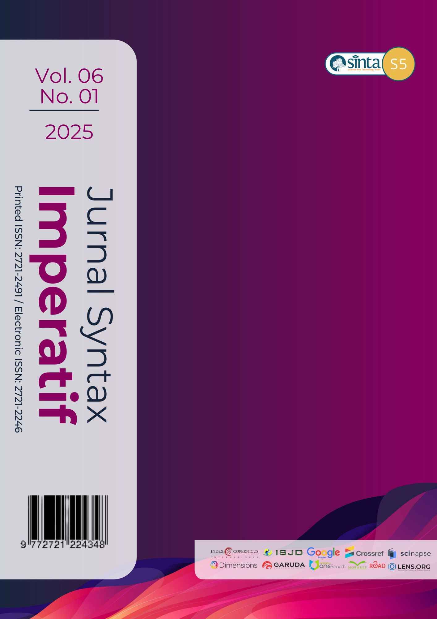 Vol. 6 No. 1 (2025): Jurnal Syntax Imperatif: Jurnal Ilmu Sosial dan Pendidikan